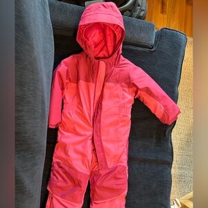 LL Bean Pink Toddler Snow Suit
